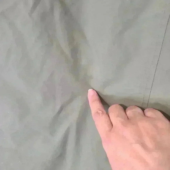 Lands End Goosedown green parka, coat, jacket, Size 6-8 S/P - Picture 10 of 13